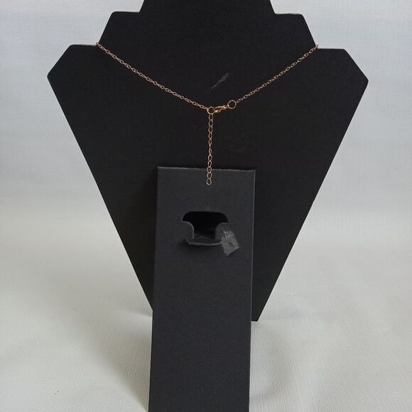 Gold Toned Lightweight Snake Shaped Pendant Dainty Adjustable Fashion Necklace - Picture 2 of 8